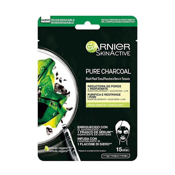 Black Mask Tissu Pure Charcoal
