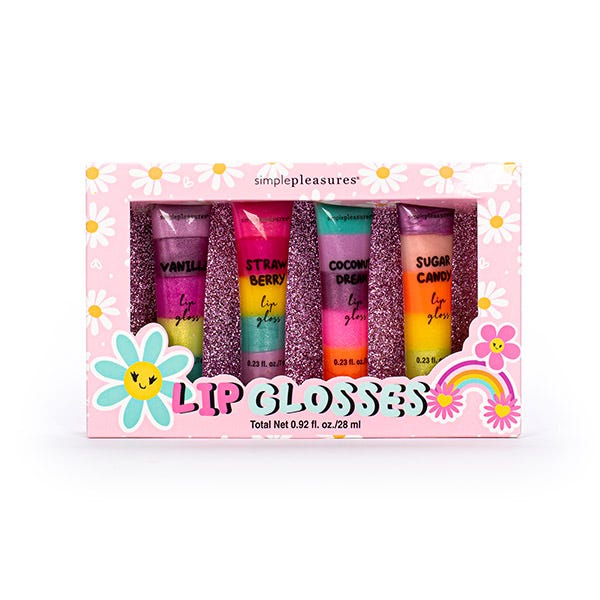 Lip Gloss Set Rainbow Back To School