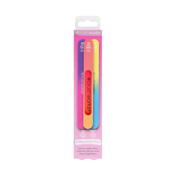 Limas De Uñas Neon 3 Piezas