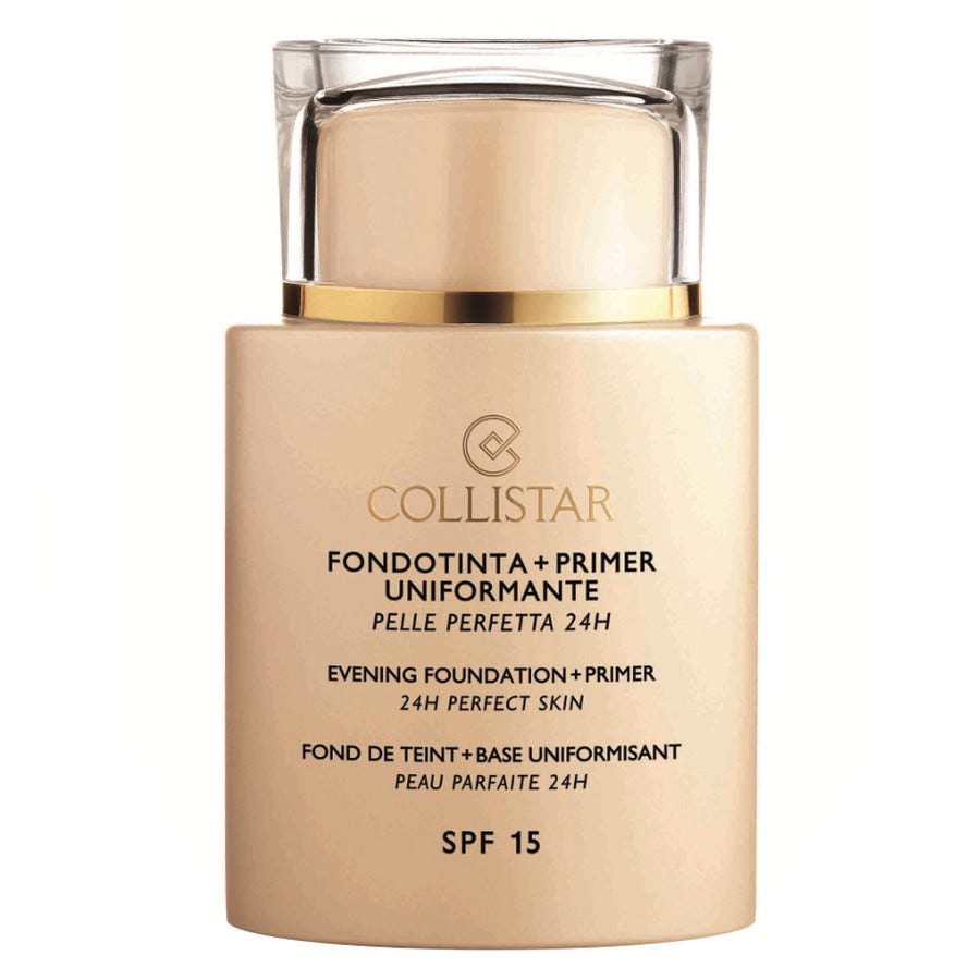 fondo de maquillaje fluido + primer uniformante